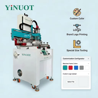 Nouvelle machine de sérigraphie pneumatique automatique YiNUOT |   Imprimante d'étiquettes haute vitesse |   Surface d'impression maximale 350x550 mm |   pour le verre