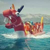 FUN Sea game Personnalisé Long avec prix compétitif Banana Boat Bateaux dragons remorquables gonflables à vendre