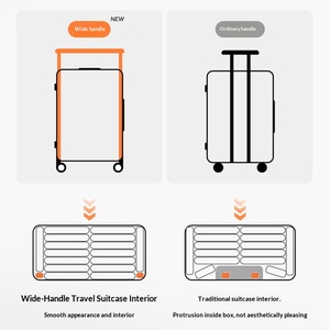 Nuova Valigia Rigida con Ruote e Maniglia Orizzontale Larga, 20/24/26/28/30 Pollici, Espandibile, con Serratura TSA, Ecologica, <span class=keywords><strong>Grande</strong></span> Capacità - Product Image 4