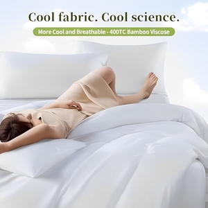 Cloudland 400tc 100% Bamboo Fabric Bed Sheet Set <strong>King</strong> <strong>Size</strong> Bamboo Viscose Collection Luxury Bamboo <strong>Bedding</strong> - Product Image 2