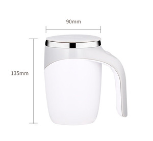 Tasse à café de mélange magnétique automatique de 380ml tasse de café de voyage en acier inoxydable avec couvercle tasse de mélangeur domestique - Product Image 6