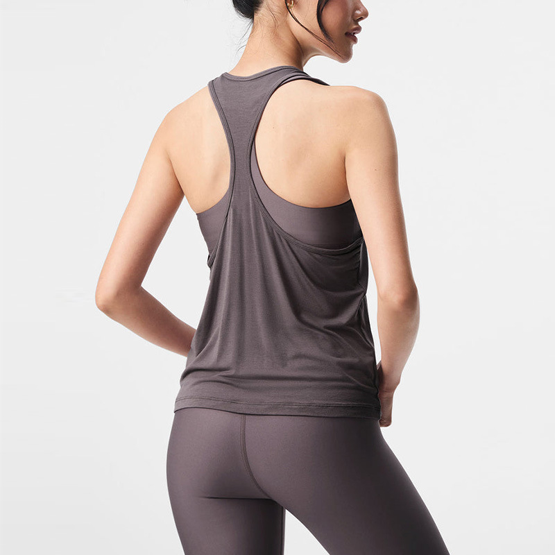 Berunner Women's Fitness Vest Quick-Drying Naked-Feeling Sleeveless Sports Top Beautiful Breathable Back Yoga
