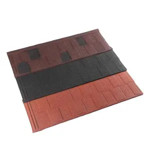 Good Price Decorative Color Stone Coated Metal Aluminum Roof Tiles Metals Roofing Sheet For Shingle House Villa