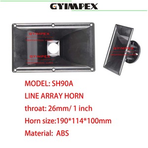 Bocina de altavoz ABS de 1 pulgada (190*114*100mm) para sistema de sonido Line Array, difusor de altavoz, tweeter, guía de ondas - Product Image 2