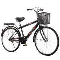 Vélo 26 pouces pour travailleurs, étudiants, léger, unisexe, adulte, style rétro, standard, pour les trajets quotidiens, seniors