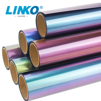 Film PET DTF haute flexibilité LINKO, DTF 60 cm pour la gravure au laser et l'application sur les vêtements, film de transfert en rouleau