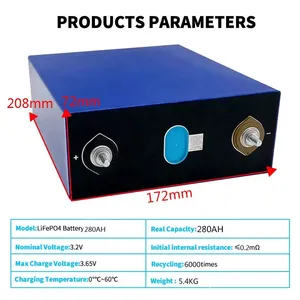 Ev enerji depolama sistemi için Luvorb <span class=keywords><strong>3</strong></span>.2V 50Ah 280280ah Lifepo4 lityum iyon batarya hücre pil - Product Image 6