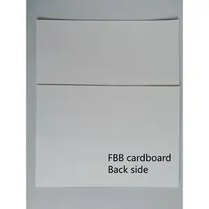 Placa de papel de alta qualidade, placa de papel branco fbb, cartão adequado para a embalagem de cigarros de alta qualidade