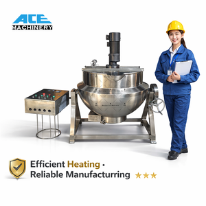 Chaudière à manteau chauffant inclinable au gaz naturel/GPL de 50L/100L/200L/300 Litres - Product Image 3