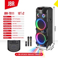 Speaker LED Luar Ruangan Super Keren Berdaya Tinggi untuk Tarian Persegi, Speaker Berkualitas Tinggi dengan Baterai 4.1 3000-5000mAh dan Remote Control
