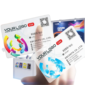 Tarjetas Magnéticas de PVC Transparentes de Lujo Personalizadas al por Mayor de Fábrica, Impresión Digital con Laminación de Película para Regalos de Membresía Premium - Product Image 1