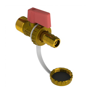 Válvula de Drenaje para Caldera, Palanca Roja 1/2 X 3/4 para Válvulas de Llenado - Product Image 1