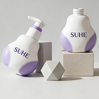 Bouteilles personnalisées écologiques en PET de 350 ml pour soins de la peau, shampoing, lotion pour les mains et le corps, flacons pompe pour masques faciaux, perruques, faux cils, avec logo personnalisé OEM/ODM