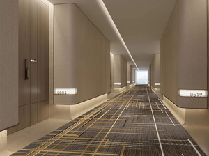 Tapis en nylon imprimé à poils coupés, coupe traditionnelle, confortable, fabriqué à la machine, ignifuge, anti-salissure, antibactérien, antidérapant, 4m - Product Image 4