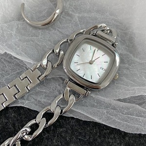 Montre pour femme de la collection limitée Fashion Square, style bracelet, étanche, polyvalente, à quartz - Product Image 5