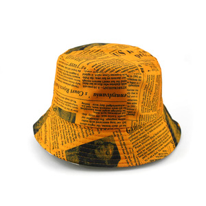 Cappello da Pescatore Bifacciale con Stampa a Giornale, Nuovo Stile Autunno 2025, Retrò, Moda Casual, Sportivo, da Viaggio, Unisex, per Esterni - Product Image 4