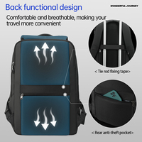 Sac à dos pour ordinateur portable Tigernu T-B3164 17 pouces, imperméable, antivol, sac à dos pour homme, sacs de voyage de luxe, bagages