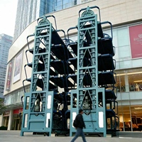 Système de stationnement vertical rotatif Tabitha, version berline, construction en acier, capacité de charge de 2000 kg pour 8 à 20 voitures, parking pour voitures