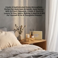 Coffret Cadeau Luxe Exquis et Tendance pour la Maison : Bougie Parfumée en Peluche, Diffuseur à Bâtonnets, Kit d'Arômes Faits Main Marque Wisteria