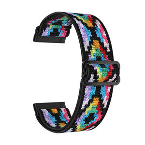 Venta al por mayor suave elástico reloj deportivo correa <span class=keywords><strong>de</strong></span> nailon 22mm para <span class=keywords><strong>Fitbit</strong></span> Versa 3 Sense pulsera <span class=keywords><strong>de</strong></span> pulsera - Product Image 6