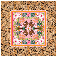 Tapis de Mahjong Américain Artistique Violet avec Bordure Florale Vibrante, Tapis en Feutre Antidérapant, Conception Personnalisée, Vente en Gros