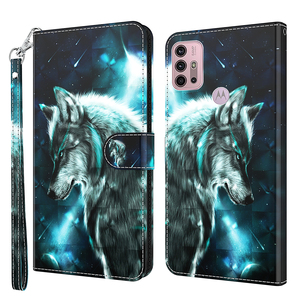 Funda de Cuero PU con Diseño 3D para <span class=keywords><strong>MOTO</strong></span> G50, Funda Tipo Cartera con Cordón para Motorola G50 - Product Image 2