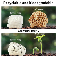 Ruban adhésif en papier kraft renforcé activé par l'eau, écologique et personnalisé, pour l'emballage