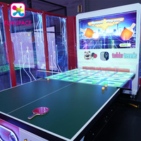 Divertissement Machine de divertissement Jeu vidéo interactif à pièces Ping-pong Simulateur de sport Tennis de table