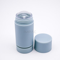 Déodorant portable givré mat de petite taille rouleau sur bouteille en plastique 15g 0.5oz 30g 50g 75g conteneur