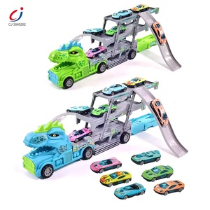 Chengji – voiture à friction coulissante, jouet pliable, lanceur de déformation, stockage, transport de dinosaures, <span class=keywords><strong>camion</strong></span> <span class=keywords><strong>transporteur</strong></span> - Product Image 1
