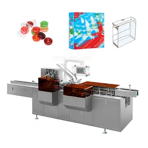 Candy sweets box cartoning packing machine