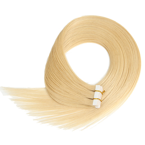 Cabello humano virgen 100% de alta calidad, cinta rubia doble dibujada en extensiones de cabello Remy - Product Image 5
