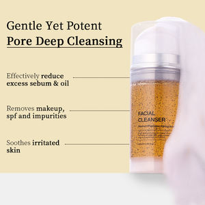 Private Label Low MOQ Organic oleoso per la pelle viso idratante sbiancante Acne aminoacidi viso schiuma detergente - Product Image 3