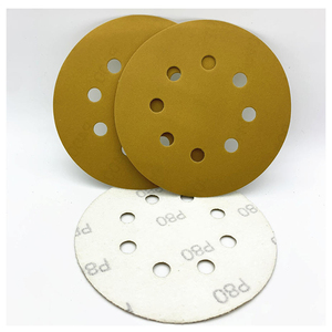 高品质抛光砂光盘纸带钩环5英寸汽车磨料砂光盘 - Product Image 1