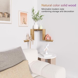 Cross-border corner <b>shelf</b>, <b>wall</b> decoration, <b>floating</b> <b>shelf</b>, tiered <b>floating</b> <b>shelf</b>, plant <b>shelf</b>, bookshelf, corner <b>shelf</b> - Product Image 3