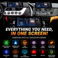 Système de navigation double HD Android 13 RoadNavi pour BMW Série Z4 NBT CIC 2007-2017 Lecteur multimédia vidéo CarPlay sans fil GPS