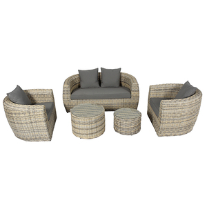 High End Classic Synthetic Round <b>Rattan</b> Set Aluminium Frame for <b>Outdoor</b> Garden Hotel Villa Use - Product Image 2