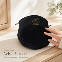 Pochettes anti-poussière pour appareil photo en flanelle douce recyclable avec logo personnalisé, sacs en velours à cordon avec fond personnalisable