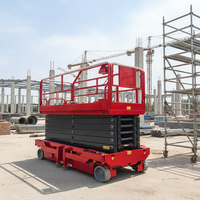 Plateforme de travail aérienne articulée autopropulsée électrique Rong Yu JT-GZ0406 de 14 mètres, élévateur télescopique entièrement automatique