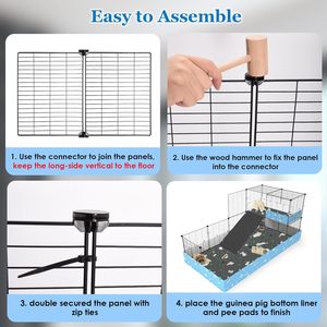 DIY Pet Playpen Portátil Cão Gato Coelho Metal Canis Pequeno Pet Animal Casa Gaiola - Product Image 6