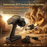 Radiomaster MT12 Radiocommande de surface ExpressLRS 4-en-1 EdgeTX avec capteur Hall pour voiture RC, émetteur à poignée pistolet