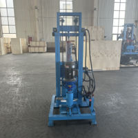 Petite machine de forage de puits d'eau électrique de 4 kW avec pompe et moteur, profondeur maximale de 100 m - Facile à déplacer