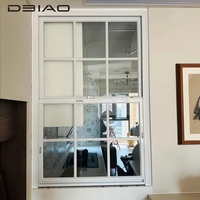Fenêtre Verticale Moderne DBIAO en Aluminium à Levage Manuel pour Cuisine, Café, Salon – Utilisation en Passage, Verre Coupe-Vent Durable