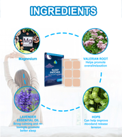 Patchs de sommeil profond à marque privée avec mélatonine, patchs pour un bon sommeil, soutien au sommeil à base de plantes, libération durable, patchs pour les rêves