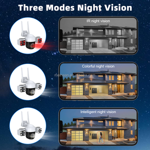 Kamera CCTV PTZ Luar Ruangan Nirkabel WiFi Video Surveillance 6MP Tiga Layar Baru 2024 4K V380 Pro 3 Lensa 360 Kamera Keamanan WiFi - Product Image 5