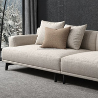 Ensemble de canapé en tissu de luxe simple Style calme petit appartement taille amovible lavable Latex coin combinaison éponge remplissage