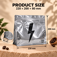 Sacs en Mylar personnalisés à trois côtés scellés avec fenêtre transparente holographique pour l'emballage de détail
