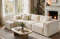 Hersteller Modernes Übergroßes Knochenloses Modulares Komprimiertes Sofa-Set Extra Tief Dreisitzer Keine Montage Erforderlich