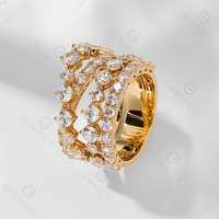 Bague Couronne en Argent Sterling 925 avec Zircone Cubique, Bijoux Gemnel