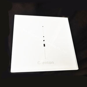 Interruptor táctil estándar para iluminación de pared, Panel de cristal <span class=keywords><strong>blanco</strong></span> de 2mm con procesamiento de vidrio templado, para UE y Reino Unido - Product Image 3